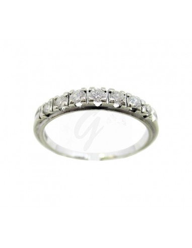 ANELLO ORO B. 750/1000 RIVIERE MIS....