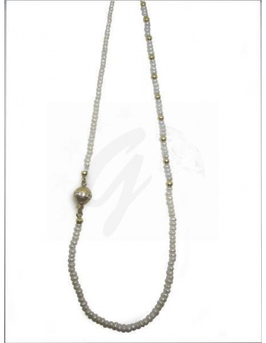 COLLANA  CON PERLE E GANCIO IN ORO G....