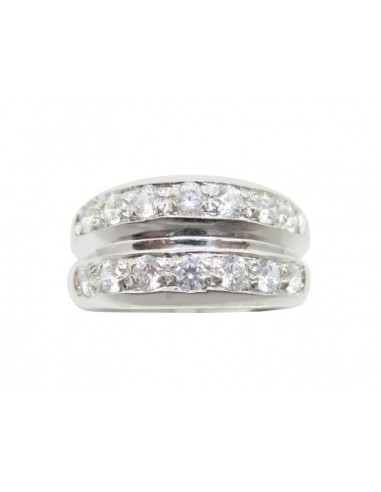 ANELLO  ORO B 750/1000 ZIRCONI  MIS....