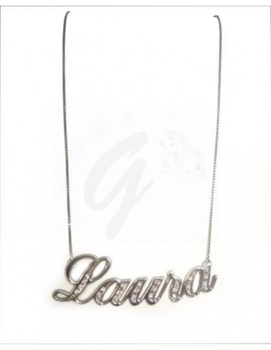 COLLANA  ORO B 750/1000 CIONDOLO NOME...