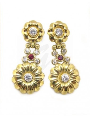 COPPIA ORECCHINI  ORO G. 750/ 1000...