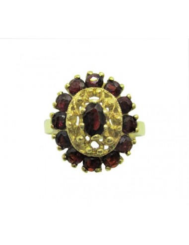 ANELLO  ORO G 750/1000 GEMME ROSSE...