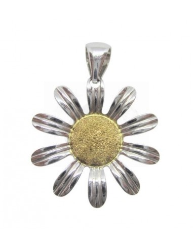 CIONDOLO  ORO B. G. 750/ 1000  FIORE