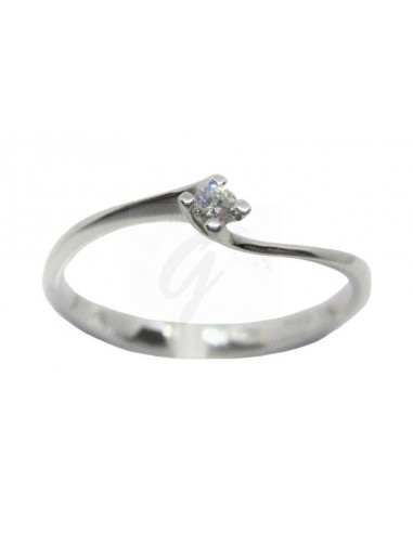 ANELLO  ORO B 750/1000  SOLITARIO...