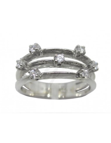 ANELLO  ORO B. 750/1000  DIAMANTI...