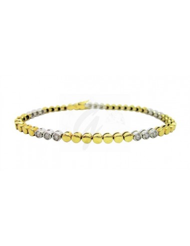 BRACCIALE  ORO G/B 750/1000  TENNIS...