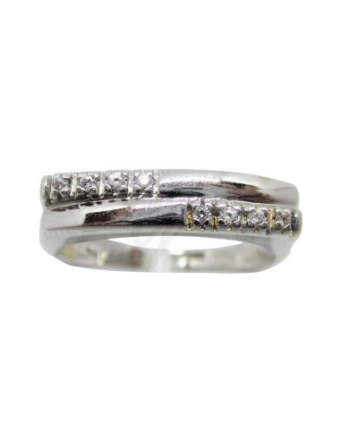 ANELLO  CON  ZIRCONI ORO B 750/1000...