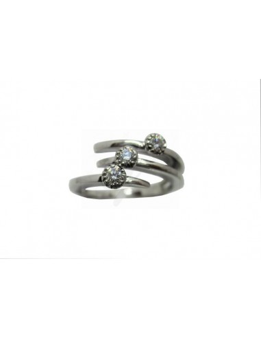 ANELLO  ORO B. 750/1000  TRILOGY...