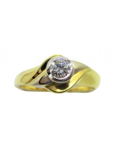 ANELLO  ORO G/B 750/1000 DIAMANTE...