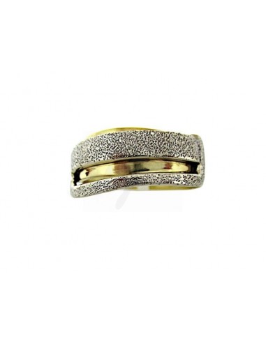 ANELLO ORO G/B. 750/1000 FASCETTA...