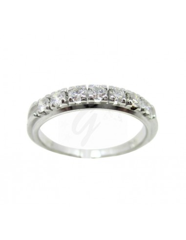 ANELLO  ORO  B. 750/1000  RIVIERE CON...